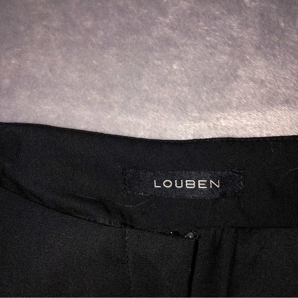Louben black classy straight leg pants/ trousers - Picture 5 of 6